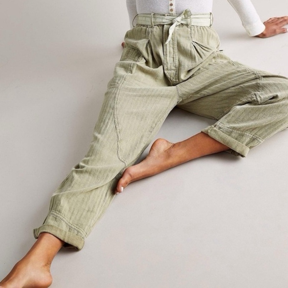 Free People “Livin in the City” High-Waisted Pants
